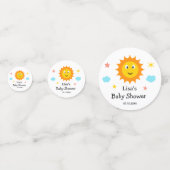 Confettis Le Soleil Souriant Est Le Baby shower Soleil (Devant)