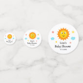 Confettis Le Soleil Souriant Est Le Baby shower Soleil (Derrière)