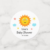 Confettis Le Soleil Souriant Est Le Baby shower Soleil (Petit recto)