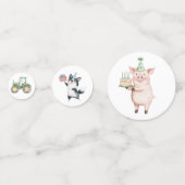 Confettis Les animaux de ferme mignons (Devant)