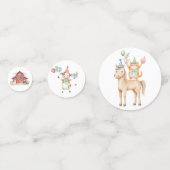 Confettis Les animaux de ferme mignons (Derrière)