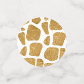 Confettis Les animaux Safari imprimer photo de fête d'annive (Petit recto)