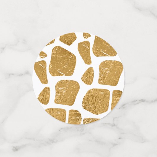 Confettis Les animaux Safari imprimer photo de fête d'annive (Petit recto)