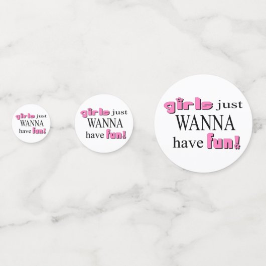 Confettis Les Filles Veux Juste S'Amuser ! (Derrière)