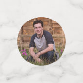 Confettis Lettre du bloc de diplôme supérieur photo (Petit recto)