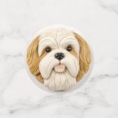 Confettis Lhasa Apso Dog 3D Inspiré (Petit recto)