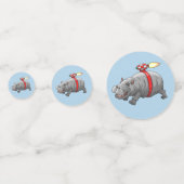 Confettis L'Hippopotame Fusée Volant (Devant)