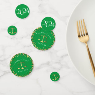 Confettis Licence d'avocat Green Lver