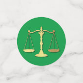 Confettis Licence d'avocat Green Lver (Petit recto)