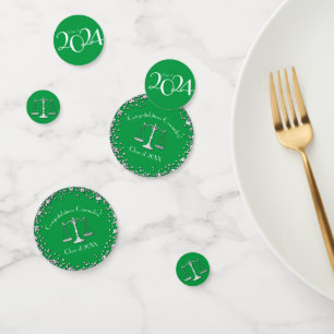 Confettis Licence d'avocat Green Lver