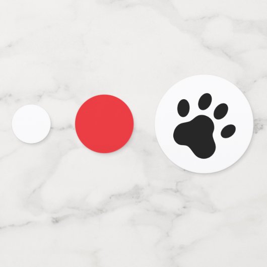 Confettis Lieu dalmate Anniversaire (Derrière)