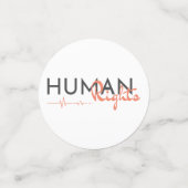 Confettis Lifeline to Human Rights (Petit recto)