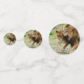 Confettis Lion et Lion (Derrière)