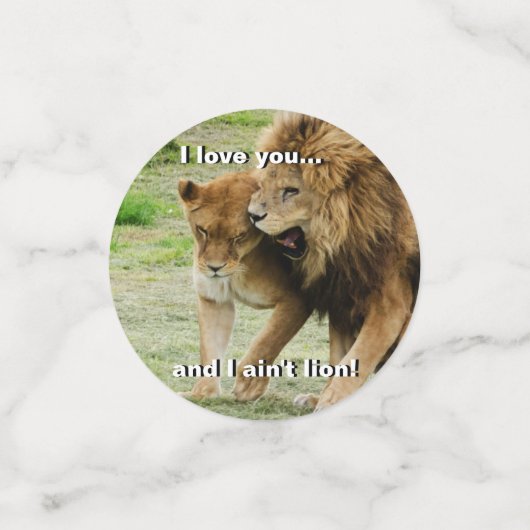 Confettis Lion et Lion (Petit recto)