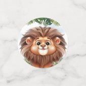 Confettis Lion Safari Wild ONE anniversaire de enfant Party (Petit recto)