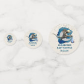 Confettis Little Knight Dragon Silver Star Baby shower (Devant)