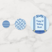 Confettis Little Man Boy fête son 1er anniversaire (Devant)