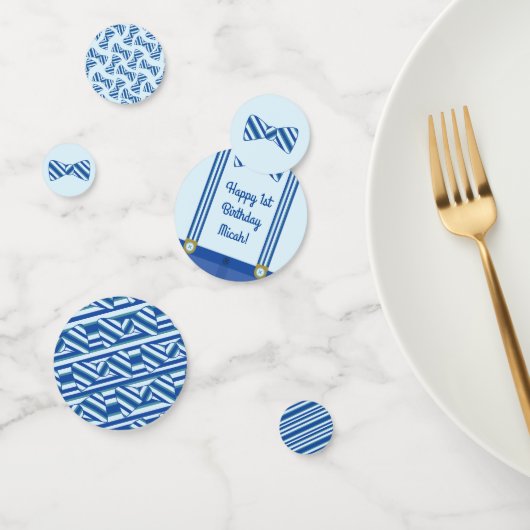 Confettis Little Man Boy fête son 1er anniversaire (Groupe)