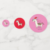 Confettis Llama Christmas Enfants mignonne Drôle (Devant)