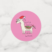 Confettis Llama Christmas Enfants mignonne Drôle (Petit recto)