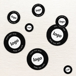 Confettis Logo avec texte commercial promotionnel