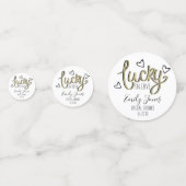 Confettis Lucky in Love Coeur Mariage Fête (Devant)