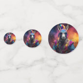 Confettis Lunettes bleues Funky Donkey (Devant)