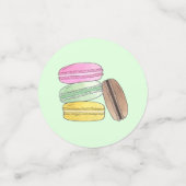 Confettis Macaron French Pastry Cookies Macarons Pâtisserie (Petit recto)