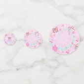 Confettis Magical Tie Dye Unicorn Coquette Bow Birthday  (Derrière)