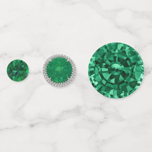 Confettis Mai Birthstone Emerald Table (Devant)