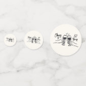 Confettis Main Whimsical tiré des encouragements à 50 ans An (Devant)