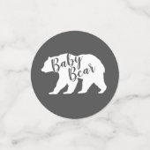 Confettis Mama Bear Baby shower Woodland Lodge (Petit recto)