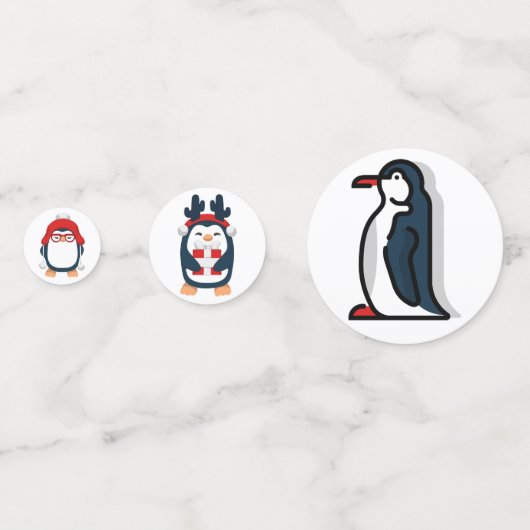 Confettis Manchot bébé (Derrière)