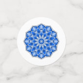 Confettis Mandala en bleu (Petit recto)