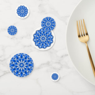 Confettis Mandala en bleu