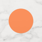 Confettis Mango orange couleur solide | Classique | Élégant (Petit recto)