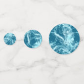 Confettis Marbre d'eau bleue (Derrière)