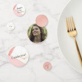 Confettis Marbre rose et or moderne (Groupe)