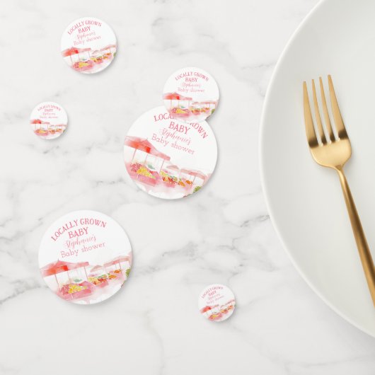 Confettis Marché des producteurs de douches pour bébés culti (Groupe)