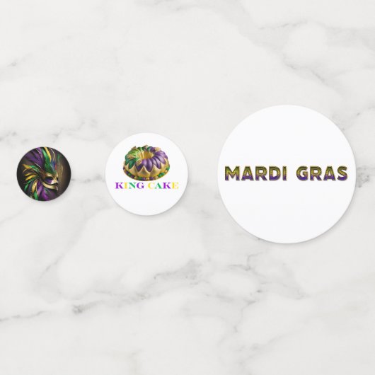 Confettis Mardi Gras (Devant)