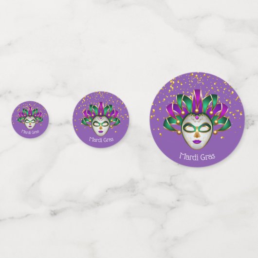 Confettis Mardi Gras (Devant)