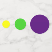 Confettis [Mardi Gras OpArt] Jaune violet vert (Derrière)