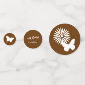 Confettis Marguerites et papillons au chocolat (Devant)