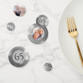 Confettis Mariage Anniversaire Photo Silver Custom (Groupe)