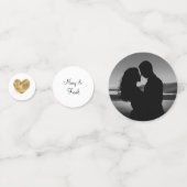 Confettis Mariage avec photo personnalisée (Devant)