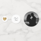 Confettis Mariage avec photo personnalisée (Derrière)