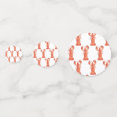 Confettis Mariage civil avec aquarelle homards thème princip (Devant)