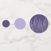 Confettis Mariage de champ de lavande française simple et dé (Devant)