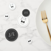 Confettis Mariage de Cravate Black Bow sur mesure ID1090 (Groupe)