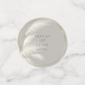 Confettis Mariage de gazon Pampas (Petit recto)